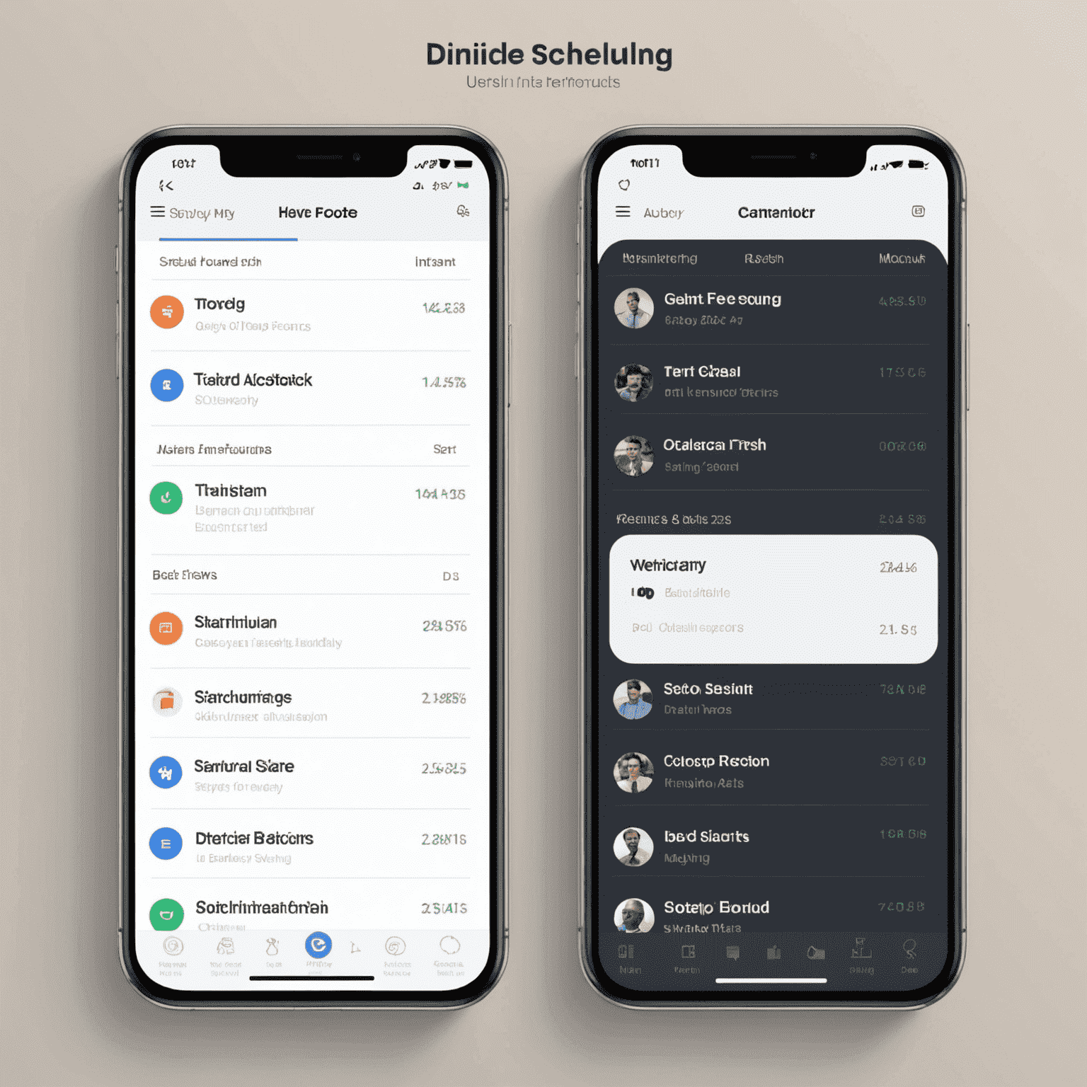 A side-by-side comparison of user interfaces from top scheduling tools, highlighting unique features